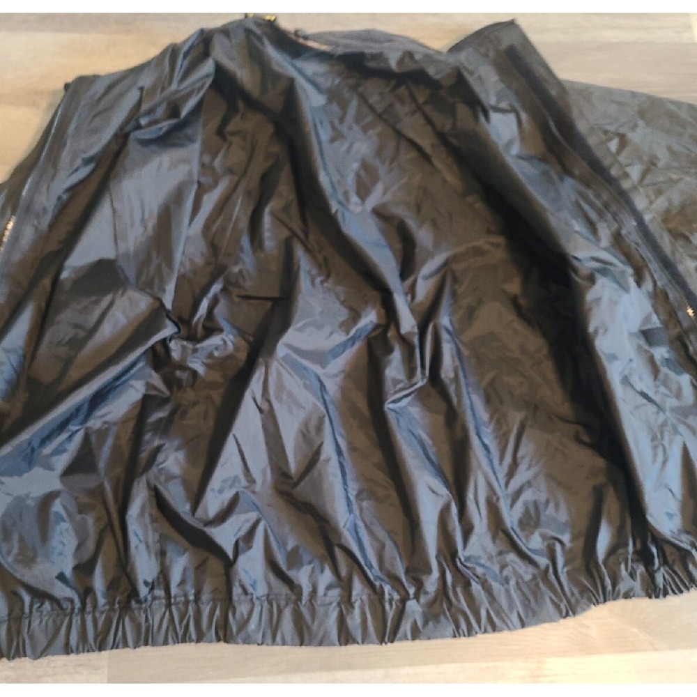 Harley Davidson PVC Rain Jacket Mens Size Small S Black Suit Windbreaker - Picture 6 of 11
